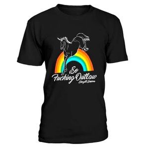 Sturgill Simpson - Leaping Unicorn Slim Fit T-Shirt in Black